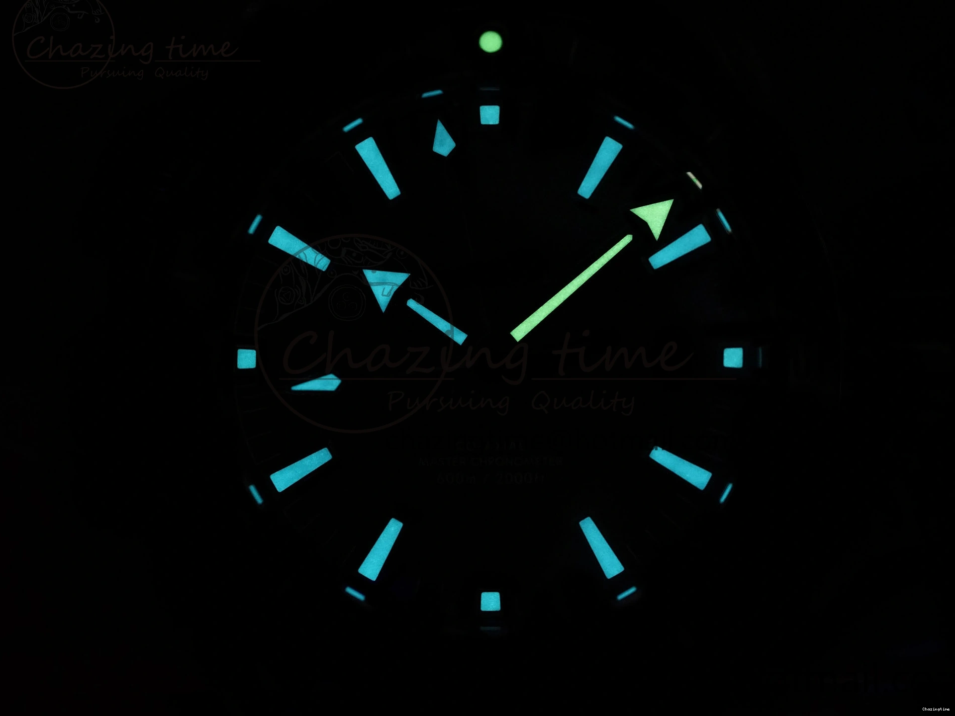 0105 Planet Ocean 600M ‘Tai Chi’ GMT 43.5mm VSF 1:1 Best Edition Black White Ceramic Bezel and Dial on SS Bracelet A8906 Super Clone Durable 7732